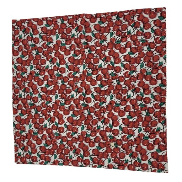 Four Reversible Star Napkins Red, Green, Brown and Blue Patchwork Cotton, Cherri - Picture 5 of 10